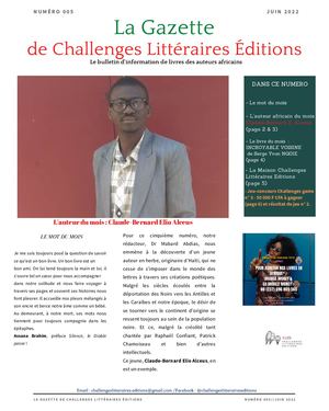 Gazette n° 005 Challenges Littéraires Editions