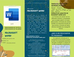 TRIPTICO DE WORD