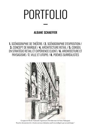 Portfolio Albane Schaeffer