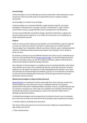 Fenomenología
