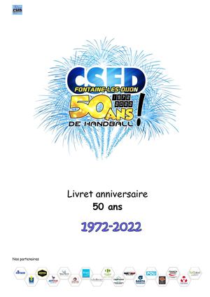 CSFD 1972-2022, livret Anniversaire des 50 ans