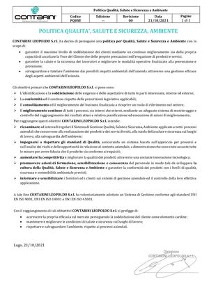 Politica Qhse Rev 00 Ita