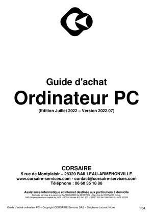 Guide d'achat ordinateur PC
