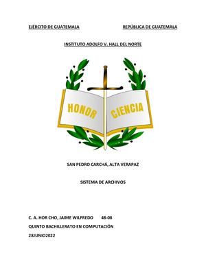 SISTEMAS DE ARCHIVOS