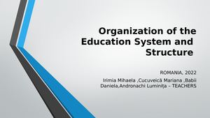 Romanian Education System