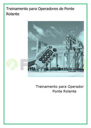 Treinamento Para Operadores De Ponte Rolante