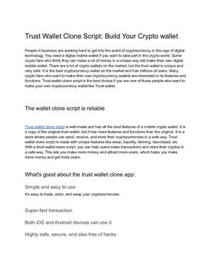 Trust Wallet Clone