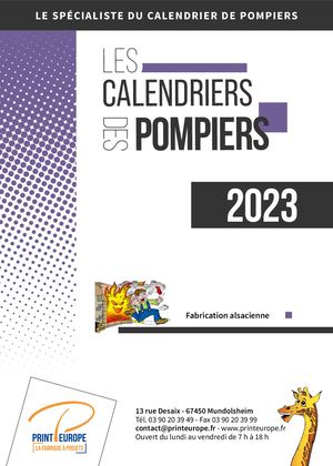 CALENDRIERS POMPIERS 2023 - LIVRET EXPLICATIF