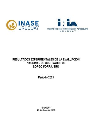 Publicación Sorgo Forrajero Período 2021 22