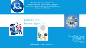 Mapa Mental Lineas De Investigacion