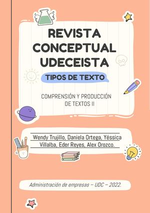 Revista Tipos De Texto - CIPA 6 UDC