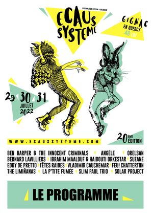 Programme Festival Ecaussystème 2022