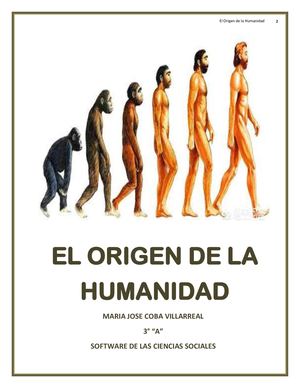 El Origen De La Humanidad