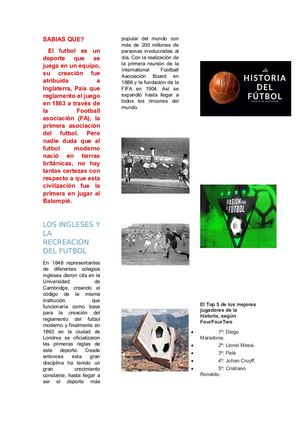 Sabías Que El Futbol Es Un Deporte Que Se Juega En Un Equipo (Autoguardado)