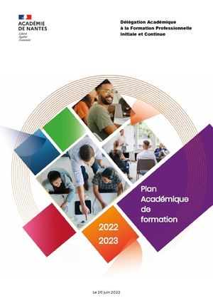 Plan académique de formation 2022-2023