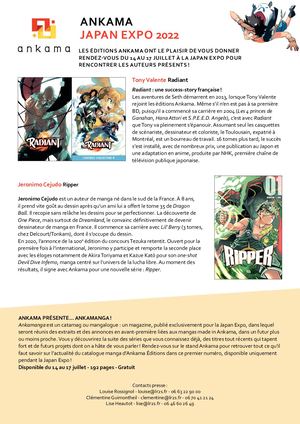 Ankama - Communiqué de presse