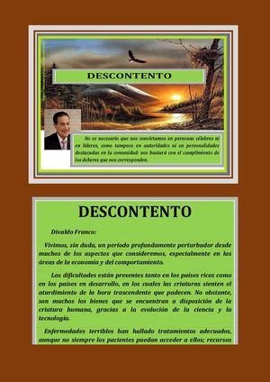 DESCONTENTO DIVALDO FRANCO