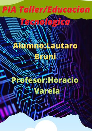 Lautaro Bruni PIA primer cuatrimestre