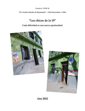 Proyecto Periódicos Sexto Y Séptimo Escuela N°19 Sánchez De Bustamante