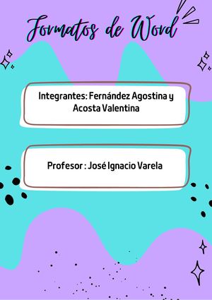 Formatos De Word