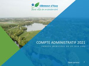 Compte administratif 2021 - PowerPoint