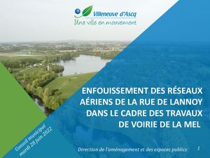 Projet de rénovation de l'éclairage public Lannoy - PowerPoint