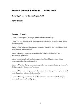 HCI2019 Human Computer Interaction