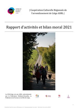 Rapport d'activités 2021 - CCR/Liège