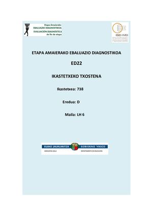 Ebaluazio Diagnostikoa 2022