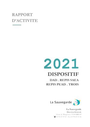 2021 Rapport Activité Dispositif