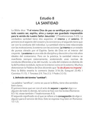La Santidad