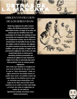 Origen Y Evolucion De Los Seres Vivos