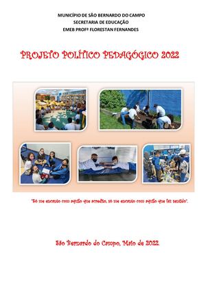 PPP 2022 EMEB Profº Florestan Fernandes
