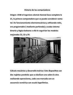 Historia de la computadora