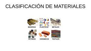 Clasificación Materiales