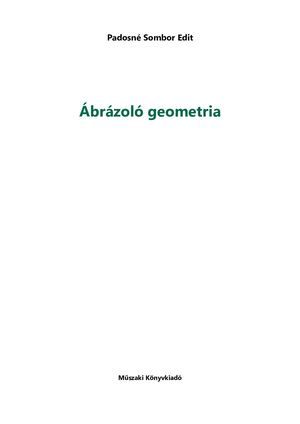 MK-5603 Ábrázoló geometria