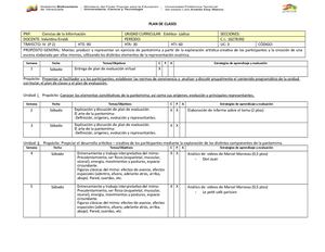 Plan De Clases Evaluación TIV (P 2) Pantomima