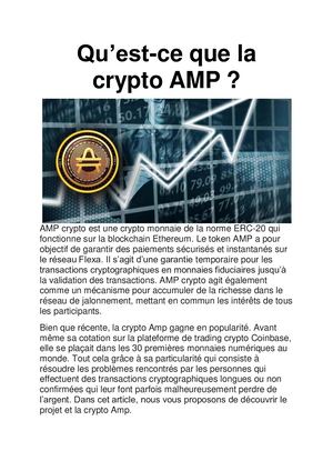 Crypto AMP : c'est quoi ?