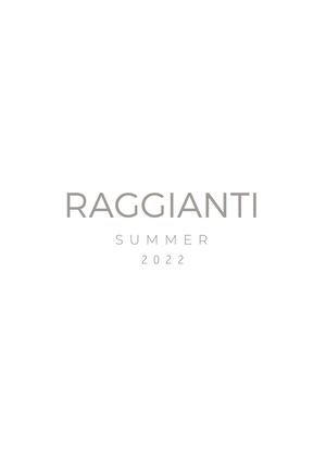 Raggianti Lookbook