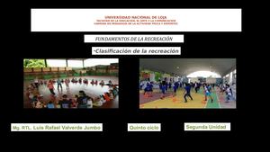 Clasificación De Recreación Segunda Unidad