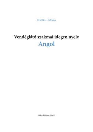 TM-61006 Vendéglátó szakmai idegennyelv - Angol