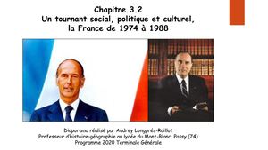 Term G H8 Un tournant social, politique et culturel, la France de 1974 à 1988
