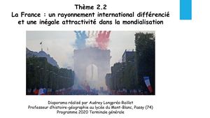 Term G G4 La France : un rayonnement international différencié et une inégale attractivité dans la mondialisation