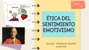 Ética del sentimiento y emotivismo
