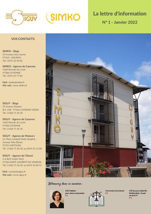 Lettre d'information SIMKO/SIGUY n°1_Janv 2022