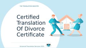 Certified Translation Of Divorce Certificate