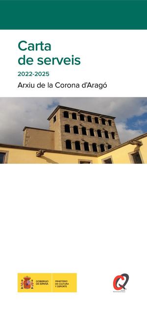 Carta de Servicios del Archivo Corona de Aragón (catalán)