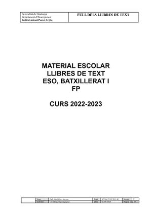 Material I Llibres 2022 2023 Docx