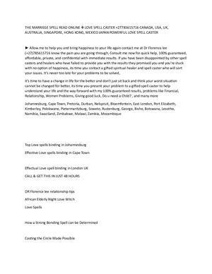 +27732318372 QUICK & RELIABLE LOST LOVE SPELL CASTER IN THE USA,