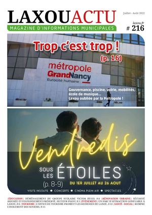 Laxou Actu 216 Juillet Août 2022